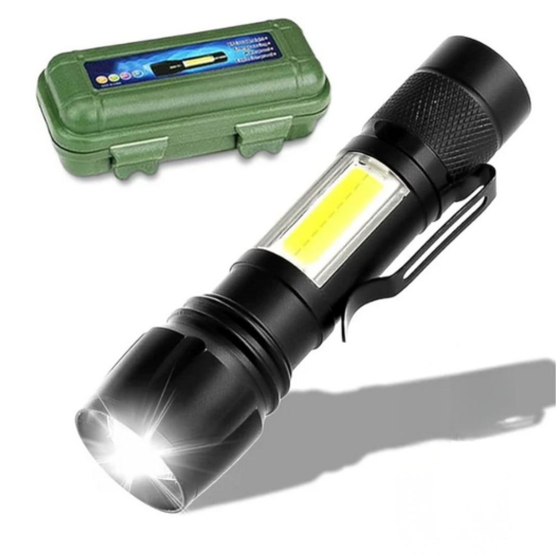 Lampara Tactica Recargable Usb Linterna