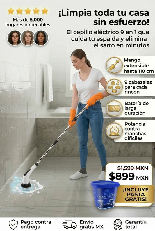 Cepillo Electrico Limpieza 9 en 1