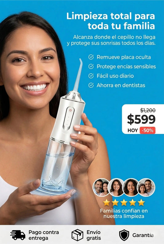 Irrigador Bucal Limpiador Dientes Eléctrico