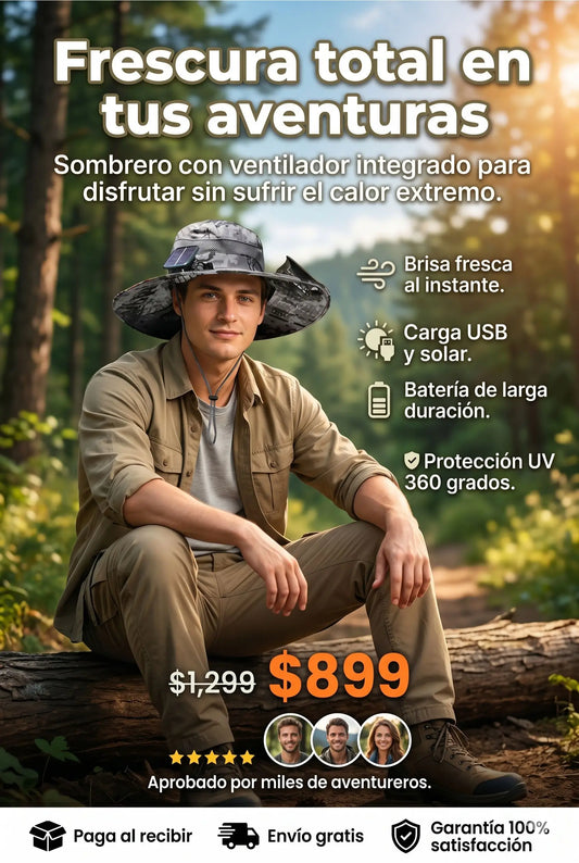 Sombrero Para Sol Ventilador