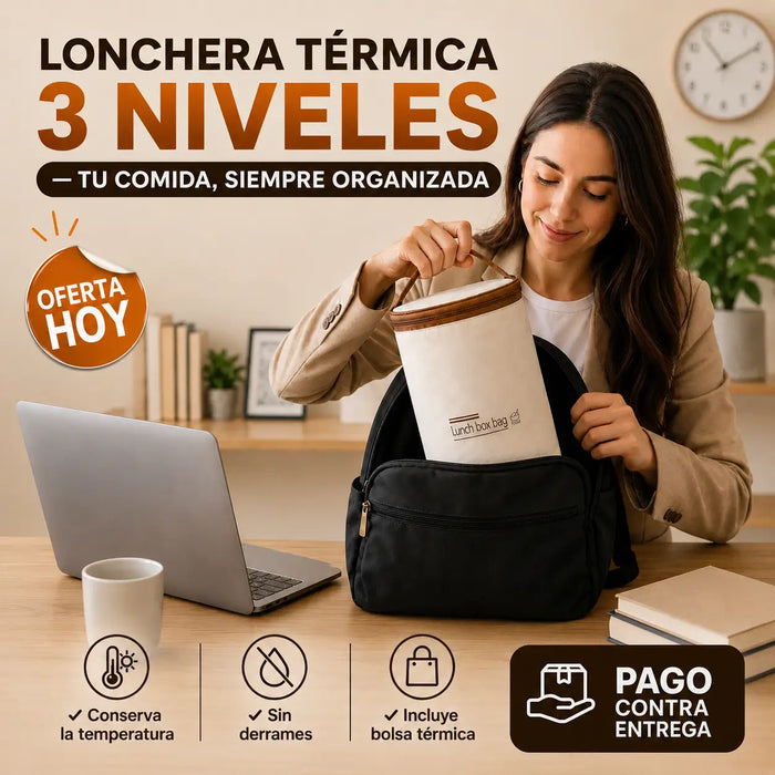 Lonchera de 3 Niveles